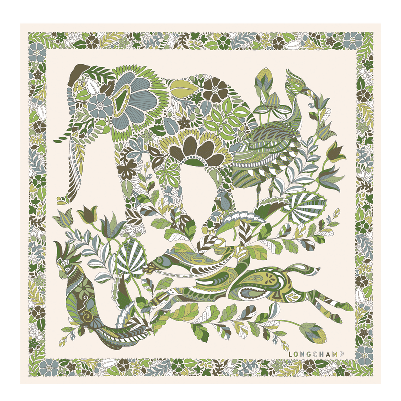 For&ecirc;t Longchamp Silk scarf 50