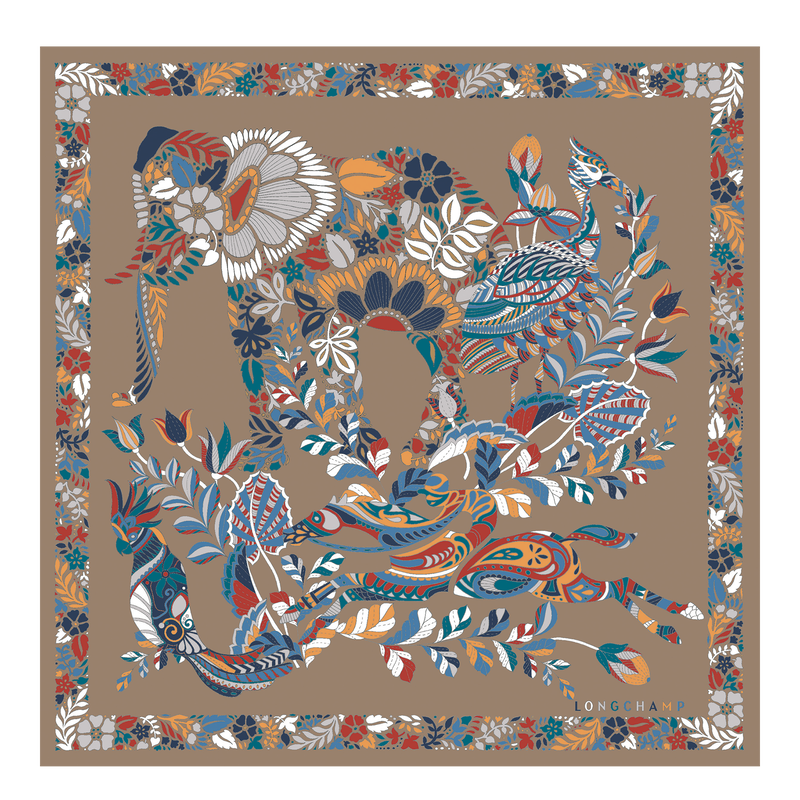 For&ecirc;t Longchamp Silk scarf 50