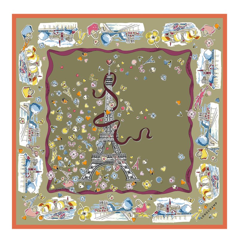 Equestrian Tower Silk scarf 50