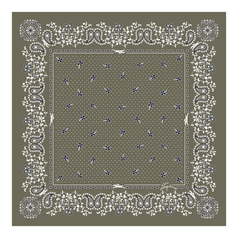 French Bandana Silk scarf 50