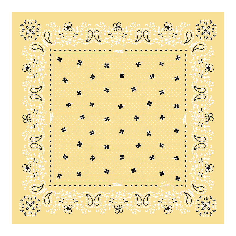 French Bandana Silk scarf 50