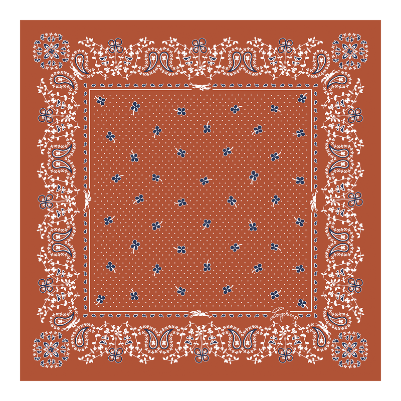 French Bandana Silk scarf 50