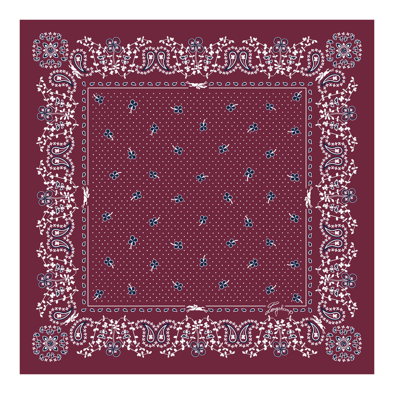 French Bandana Silk scarf 50