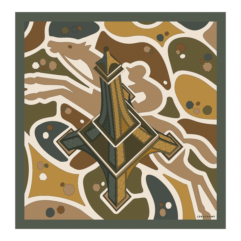 Equestrian Tower Silk scarf 70
