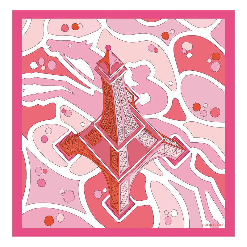 Equestrian Tower Silk scarf 70