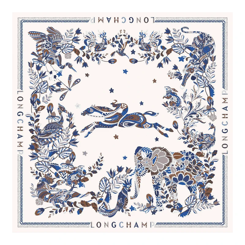 For&ecirc;t Longchamp Silk scarf 90