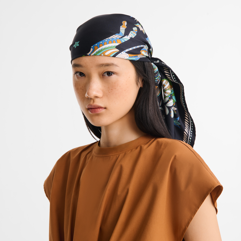 For&ecirc;t Longchamp Silk scarf 90