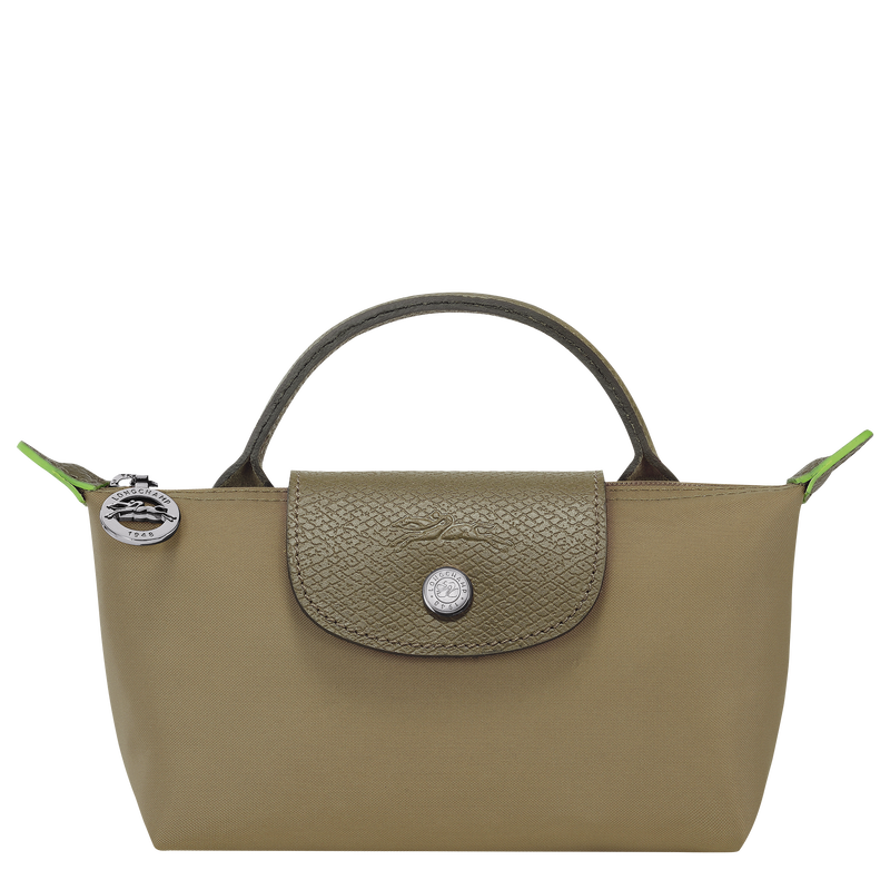 Le Pliage Green Pouch with handle