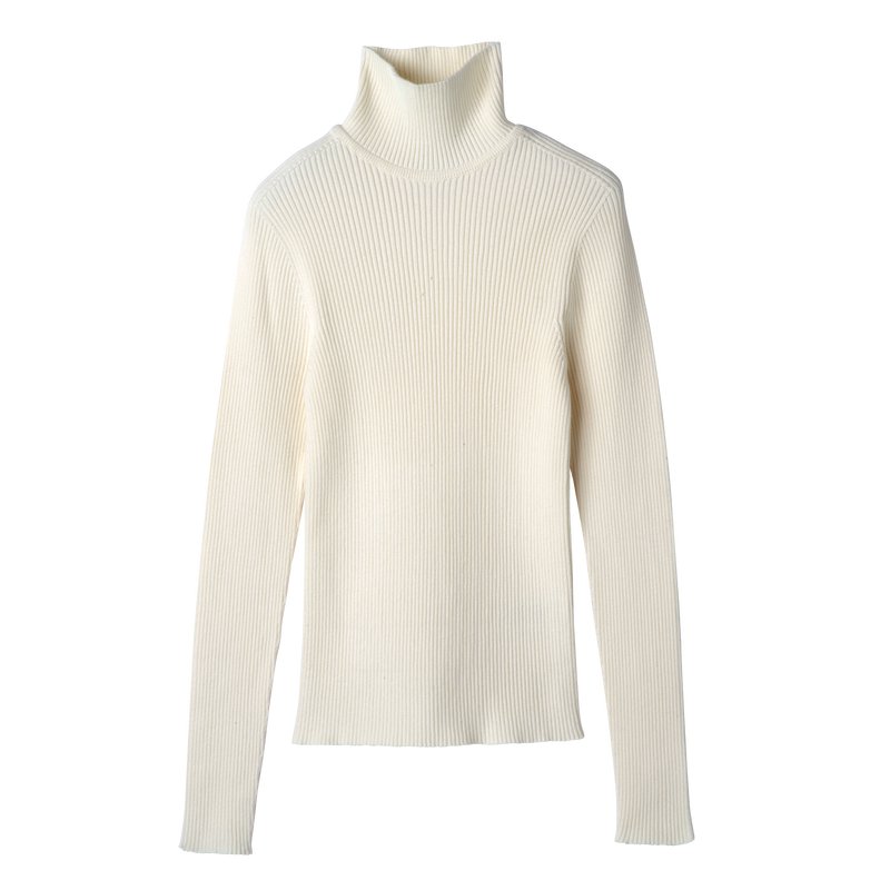 High collar fitted jumper